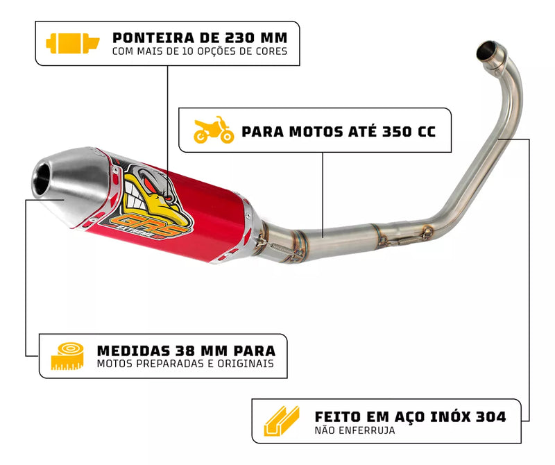 Escape Grs Extreme Hp Cg 125 Ks Curva Padrão 2009/2015