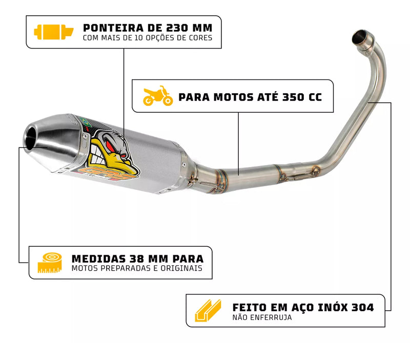 Extreme Hp Cg 160 Titan 2016/2024 Com Bacalhau Curva Padrão